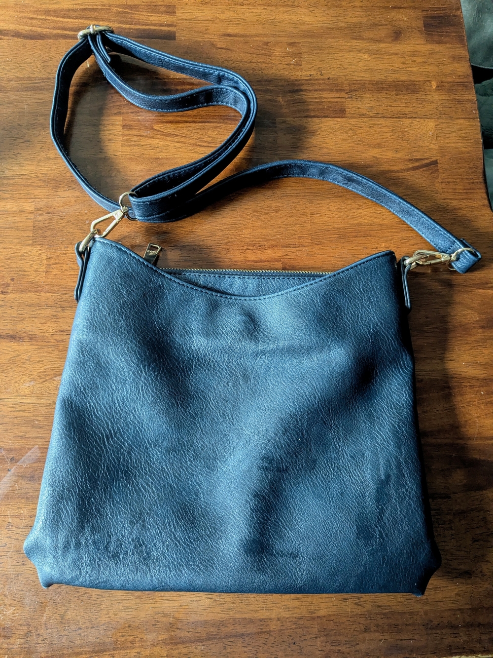 Jen & Co. Emma Navy Crossbody Shoulder Bag Vegan Leather View 3